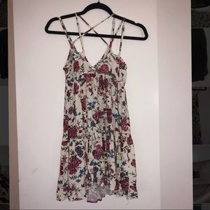 American Eagle Babydoll Strappy Floral Dress